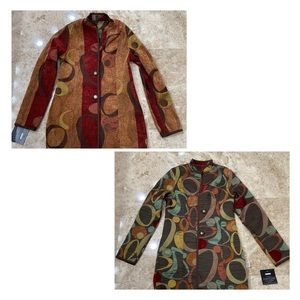 🎁NWT. Trimdin Milano Collection Reversible Long Jacket. Size XS